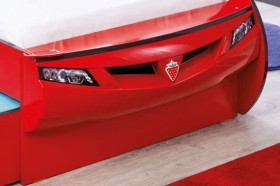 CARBED Кровать-машина Coupe с выдвижной кроватью Red 20.03.1306.00 в Енисейске - enisejsk.katalogmebeli.com | фото 2