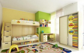 Детская комната Клаксон (Бежевый/корпус Клен) в Енисейске - enisejsk.katalogmebeli.com | фото 3
