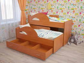 Детская кровать Радуга 1600 в Енисейске - enisejsk.katalogmebeli.com