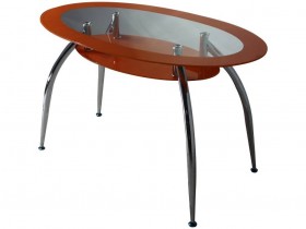 DT 445 стол обеденный, оранжевый 1200*700, ноги крашеные в Енисейске - enisejsk.katalogmebeli.com | фото