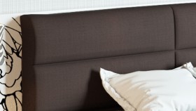 Двуспальная кровать «Наоми» (Фон серый, Джут) в Енисейске - enisejsk.katalogmebeli.com | фото 4