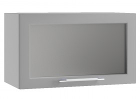 Гарда ПГС 600 шкаф верхний горизонтальный со стеклом Джинс в Енисейске - enisejsk.katalogmebeli.com | фото