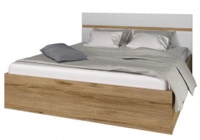 Ким кровать 1,4 (Дуб сонома/белый глянец) в Енисейске - enisejsk.katalogmebeli.com | фото 1