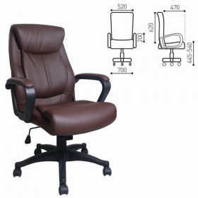 Кресло офисное BRABIX Enter EX-511 (коричневый) в Енисейске - enisejsk.katalogmebeli.com | фото