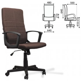 Кресло офисное BRABIX Focus EX-518 (коричневый) в Енисейске - enisejsk.katalogmebeli.com | фото 1