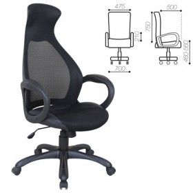 Кресло офисное BRABIX Genesis EX-517 (черное) в Енисейске - enisejsk.katalogmebeli.com | фото 1