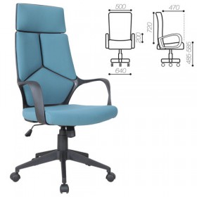 Кресло офисное BRABIX Prime EX-515 (голубая ткань) в Енисейске - enisejsk.katalogmebeli.com | фото