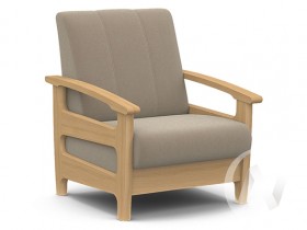 Кресло для отдыха Омега (бук лак/CATANIA LATTE) в Енисейске - enisejsk.katalogmebeli.com | фото 1