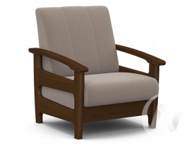 Кресло для отдыха Омега (орех лак/CATANIA COCOA) в Енисейске - enisejsk.katalogmebeli.com | фото 1