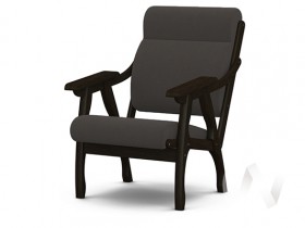 Кресло Вега-10 (венге лак/ULTRA GRAFIT) в Енисейске - enisejsk.katalogmebeli.com | фото 1