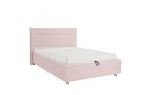 Кровать 1,2 Альба (Нежно-розовый велюр/под-мех) в Енисейске - enisejsk.katalogmebeli.com | фото