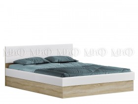 Кровать 1,4 спальня Фортуна (Дуб сонома/белый глянец) в Енисейске - enisejsk.katalogmebeli.com | фото