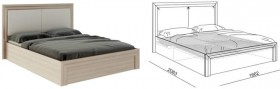 Кровать 1,6 Глэдис (М32) с подъемным механизмом в Енисейске - enisejsk.katalogmebeli.com | фото 2