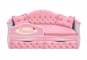 Кровать 160 серии Иллюзия 2 ящика 15 Бледно-розовый (подушки) в Енисейске - enisejsk.katalogmebeli.com | фото