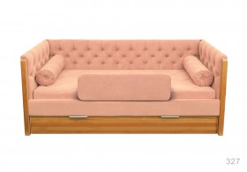 Кровать 180 серии Леди + ящик 15 Бледно-розовый (мягкий бортик/подушка валик) в Енисейске - enisejsk.katalogmebeli.com | фото