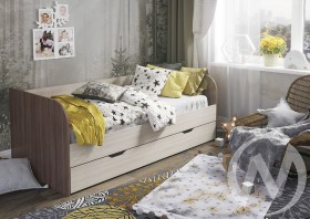 Кровать детская Балли 2-х уровневая (шимо темный/шимо светлый) в Енисейске - enisejsk.katalogmebeli.com | фото