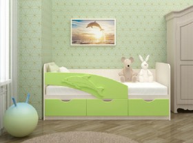 Кровать детская 1,6м Дельфин (Розовый металлик) в Енисейске - enisejsk.katalogmebeli.com | фото 2