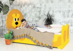 Кровать детская Лева 1.6 Желтый/Оранжевый в Енисейске - enisejsk.katalogmebeli.com | фото 1