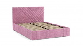 Кровать Гамма ш. 1400 (без основания для хранения) (велюр тенерифе розовый) в Енисейске - enisejsk.katalogmebeli.com | фото 3