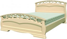 Кровать Грация-1 из массива сосны 1600*2000 Белый античный в Енисейске - enisejsk.katalogmebeli.com | фото 17