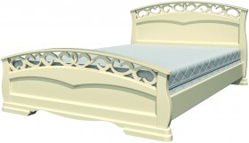 Кровать Грация-1 из массива сосны 900*2000 Белый античный в Енисейске - enisejsk.katalogmebeli.com | фото 20