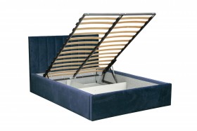 Кровать "Юнона" ш. 1600 (Н=1020мм) (ягуар нэви) в Енисейске - enisejsk.katalogmebeli.com | фото 3