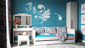Кровать малая с доп спальным местом Нью Тон в Енисейске - enisejsk.katalogmebeli.com | фото