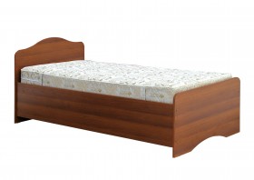 Кровать одинарная 900-1 без матраса (круглые спинки) Орех Таволато в Енисейске - enisejsk.katalogmebeli.com | фото