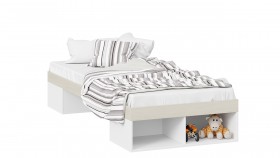 Кровать «Сканди»  Дуб Гарден/Белый в Енисейске - enisejsk.katalogmebeli.com | фото 1