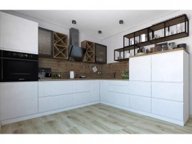 Модульная кухня Бронкс 1,8 м (Кварц) в Енисейске - enisejsk.katalogmebeli.com | фото 5