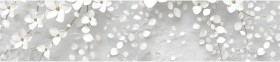Кухонный фартук КМ 481 Абстракция цветы бетон в Енисейске - enisejsk.katalogmebeli.com | фото
