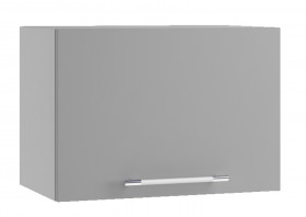 Квадро ПГ 500 шкаф верхний горизонтальный (Белый софт/корпус Серый) в Енисейске - enisejsk.katalogmebeli.com | фото