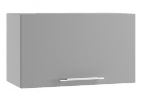 Квадро ПГ 600 шкаф верхний горизонтальный (Белый софт/корпус Серый) в Енисейске - enisejsk.katalogmebeli.com | фото