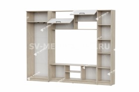 Мебель для гостиной МГС 3 Исполнение 1 Дуб Сонома / Белый в Енисейске - enisejsk.katalogmebeli.com | фото 3