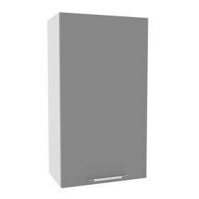 Монца ВП 601 шкаф верхний высокий (Белый софт/корпус Серый) в Енисейске - enisejsk.katalogmebeli.com | фото