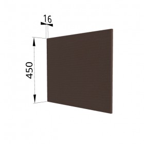 Панель торцевая (для шкафа горизонтального глубокого высокого) ГВПГ Квадро (Шоколад кожа) в Енисейске - enisejsk.katalogmebeli.com | фото