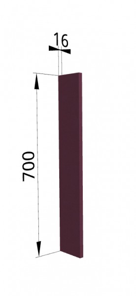 Панель торцевая ПТ 400 Квадро (для шкафа торцевого верхнего) Виноград в Енисейске - enisejsk.katalogmebeli.com | фото