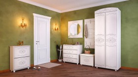 Шкаф 2-х дверный комбинированный "Каролина" (патина) в Енисейске - enisejsk.katalogmebeli.com | фото 8