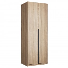Шкаф 2-х дверный Локер "гармошка" Дуб Сонома (штанга) в Енисейске - enisejsk.katalogmebeli.com | фото