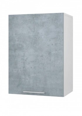 Шкаф 45 с фасадом Лофт (Камень Оленна/Белый) в Енисейске - enisejsk.katalogmebeli.com | фото