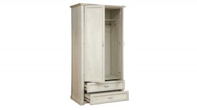 Шкаф для одежды "Сохо" (бетон пайн белый/2 ящика/зеркало) в Енисейске - enisejsk.katalogmebeli.com | фото 3