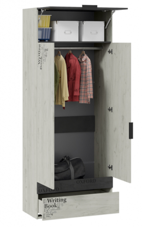 Шкаф комбинированный для одежды «Оксфорд-2» в Енисейске - enisejsk.katalogmebeli.com | фото 2