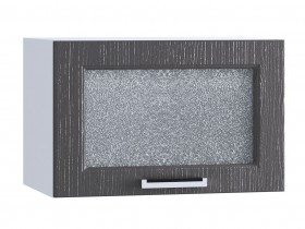 Шкаф верхний горизонтальный со стеклом 500, ШВГС 500 (Клен серый/корпус белый) в Енисейске - enisejsk.katalogmebeli.com | фото