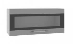 Шкаф верхний Ройс ГПГСФ 800 (Белый софт/Серый/горизонт) в Енисейске - enisejsk.katalogmebeli.com | фото