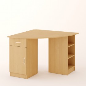 Угловой компьютерный стол 2 (Белёный дуб) в Енисейске - enisejsk.katalogmebeli.com | фото