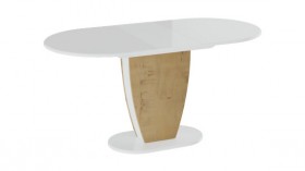 Стол обеденный «Монреаль» Тип 1 (Белый глянец/Бунратти) в Енисейске - enisejsk.katalogmebeli.com | фото 2
