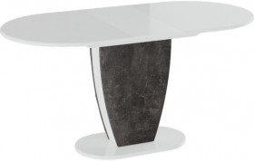 Стол обеденный «Монреаль» Тип 1 (Белый глянец/Моод темный) в Енисейске - enisejsk.katalogmebeli.com | фото 2