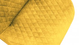 Стул «Оливер» К1С Черный муар/Микровелюр Wellmart Yellow в Енисейске - enisejsk.katalogmebeli.com | фото 3
