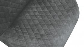 Стул «Оливер» К3 Черный/Микровелюр Wellmart Graphite в Енисейске - enisejsk.katalogmebeli.com | фото 3